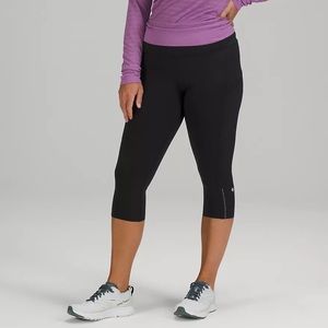 Lululemon leggings Fast and Free Reflective High-Rise Crop 19” Black